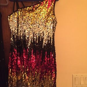 Jazz/tap/ballroom dance dress w/sequins