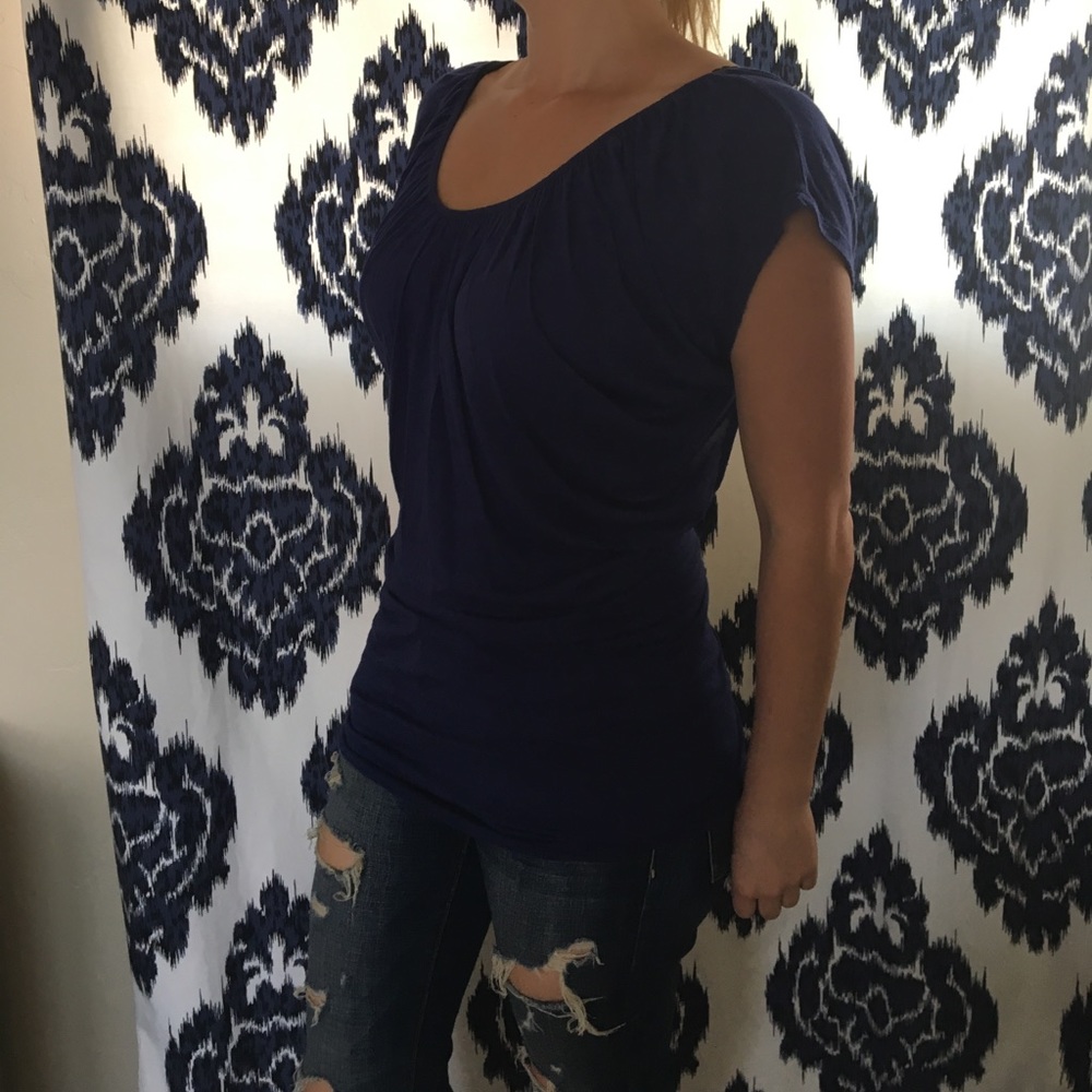 Lush navy blue top