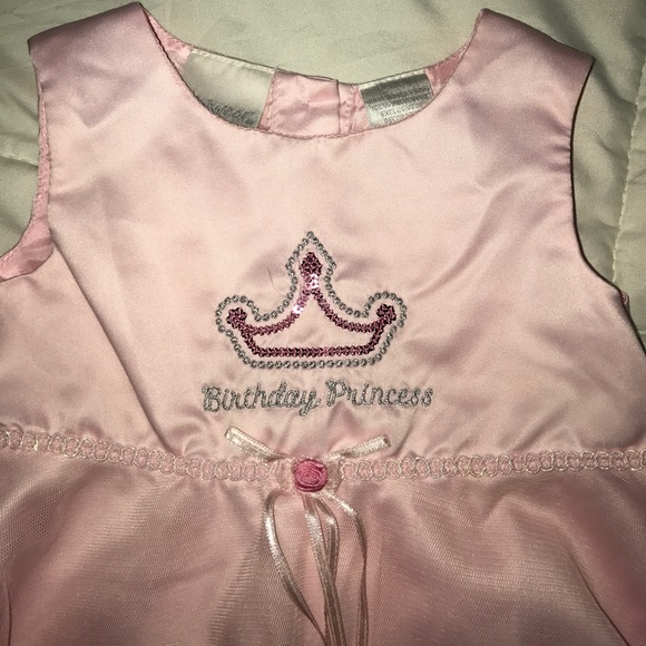 Pink princess first birthday dress 12mo - Picture 2 of 3