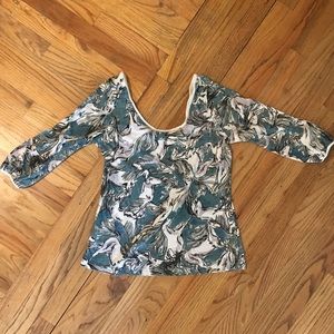 Anthropologie Horse Pattern Shirt