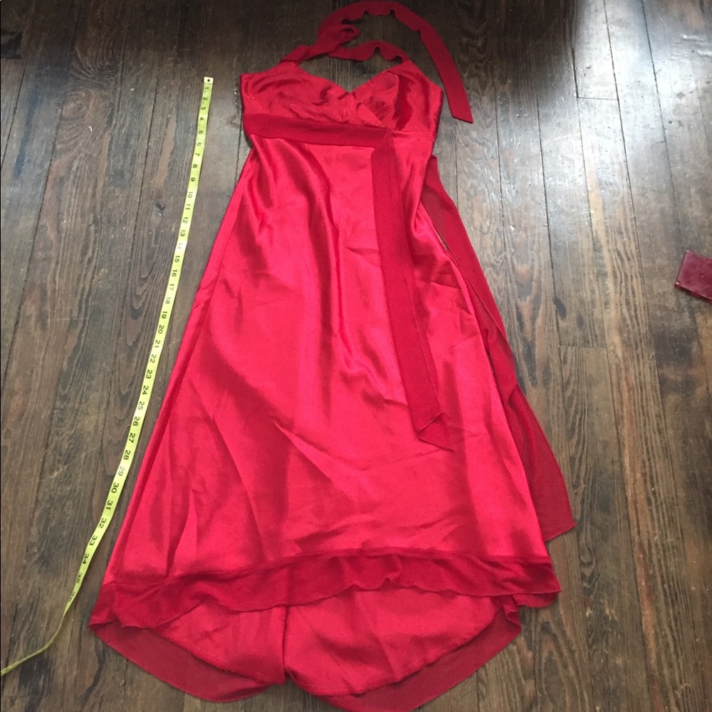 Beautiful red halter top dress