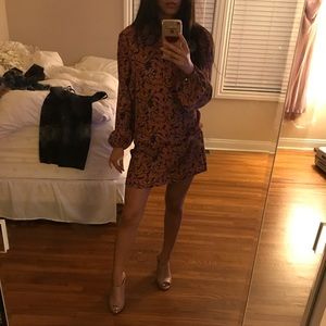 For Love & Lemons floral long sleeve dress