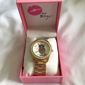 Betsey Johnson owl watch