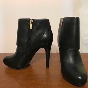 Jessica Simpson Black Leather Booties