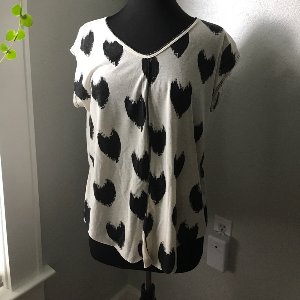 Vanilla Sugar Painted black Hearts high low top L