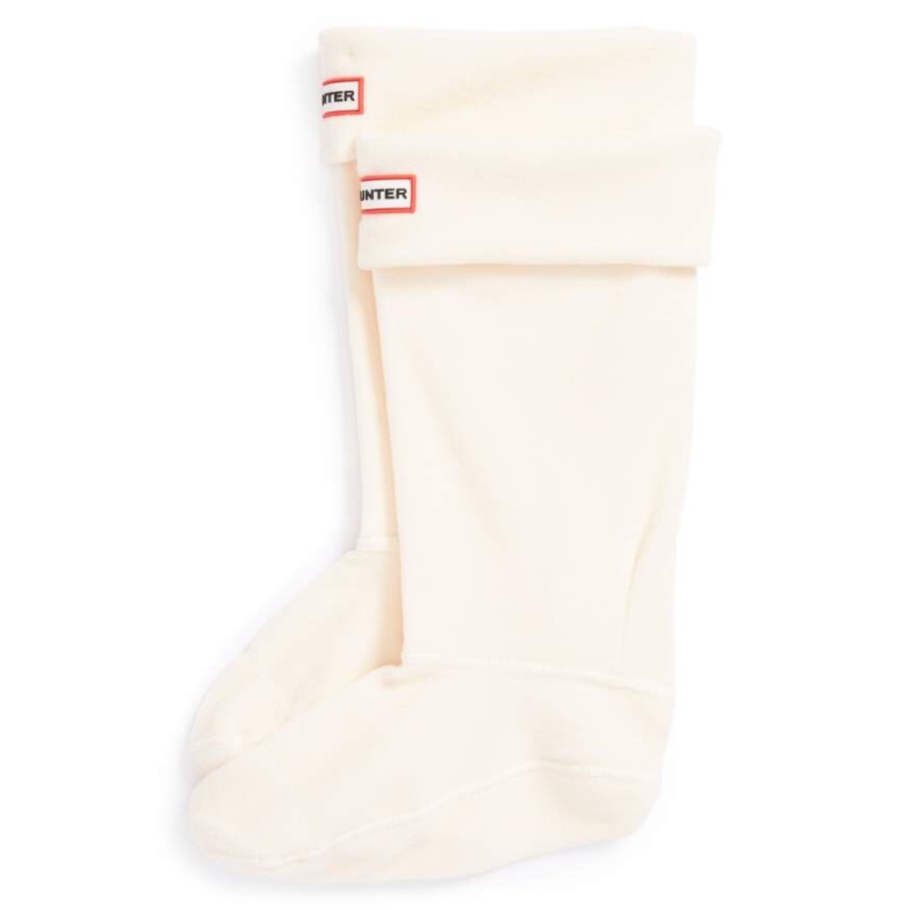 HUNTER: Cream Tall Boot Socks