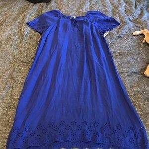 Pretty blue old navy dress with eyelet details