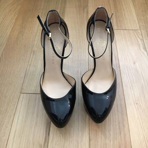 Ivanka Trump Black Patten Platform Pumps