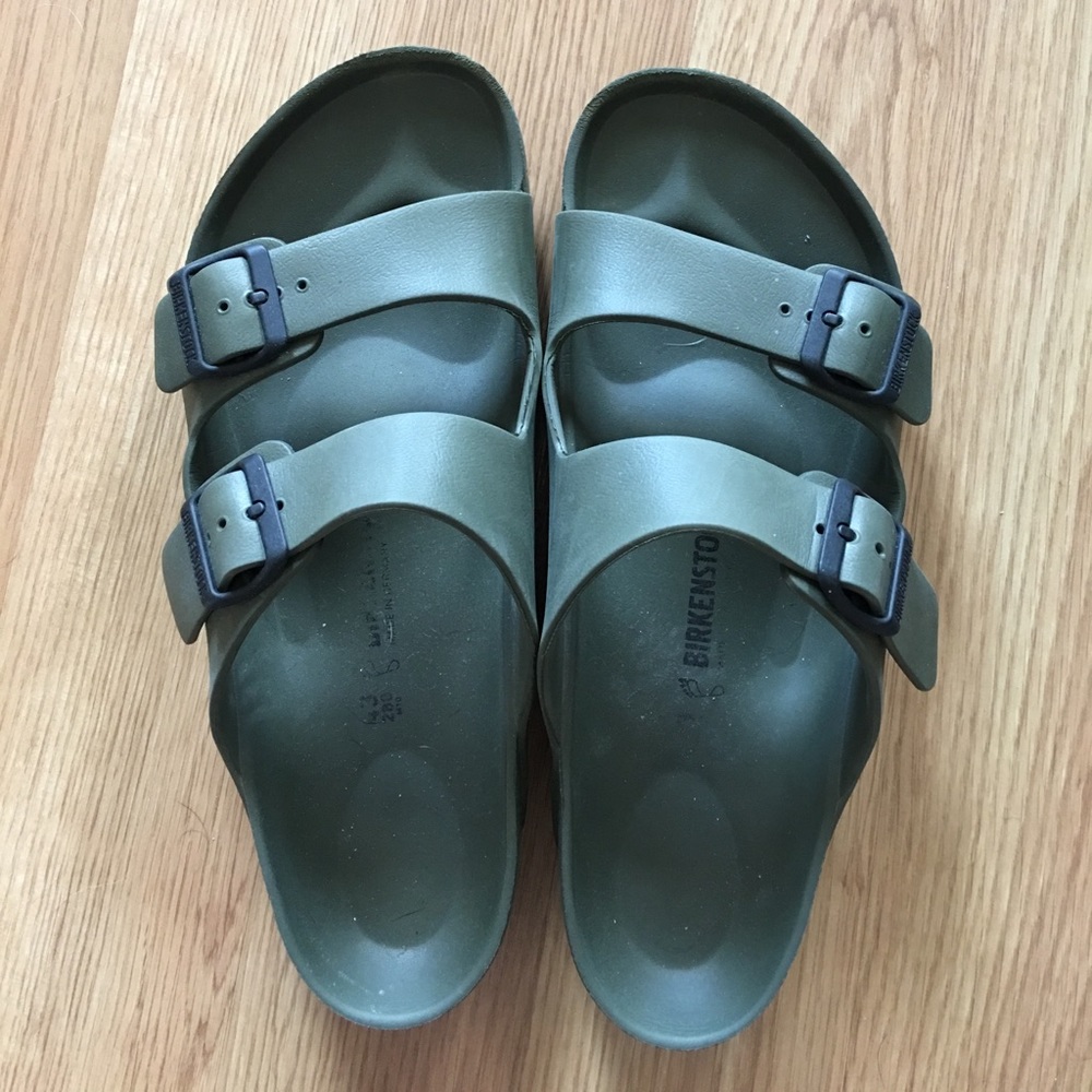 Green Beach Birkenstocks Size 43 (10.5)