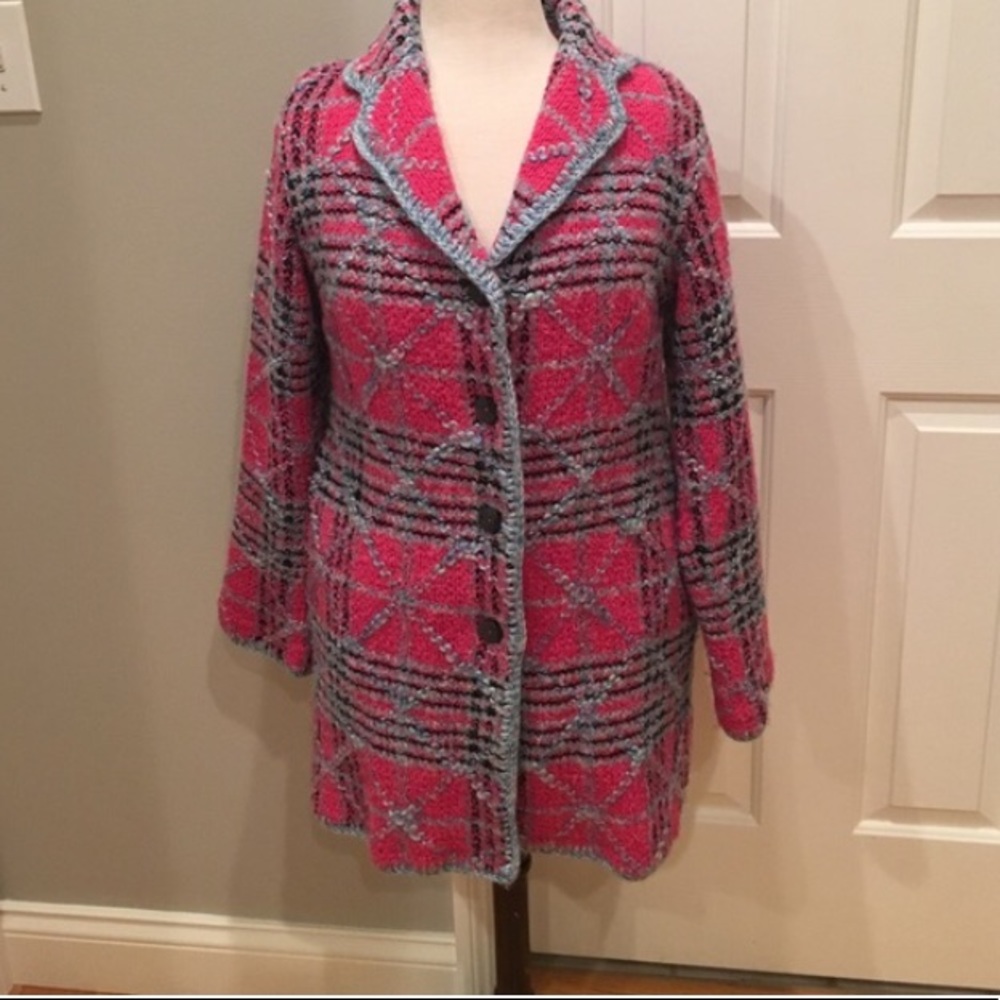 **Plaid boucle' jacket