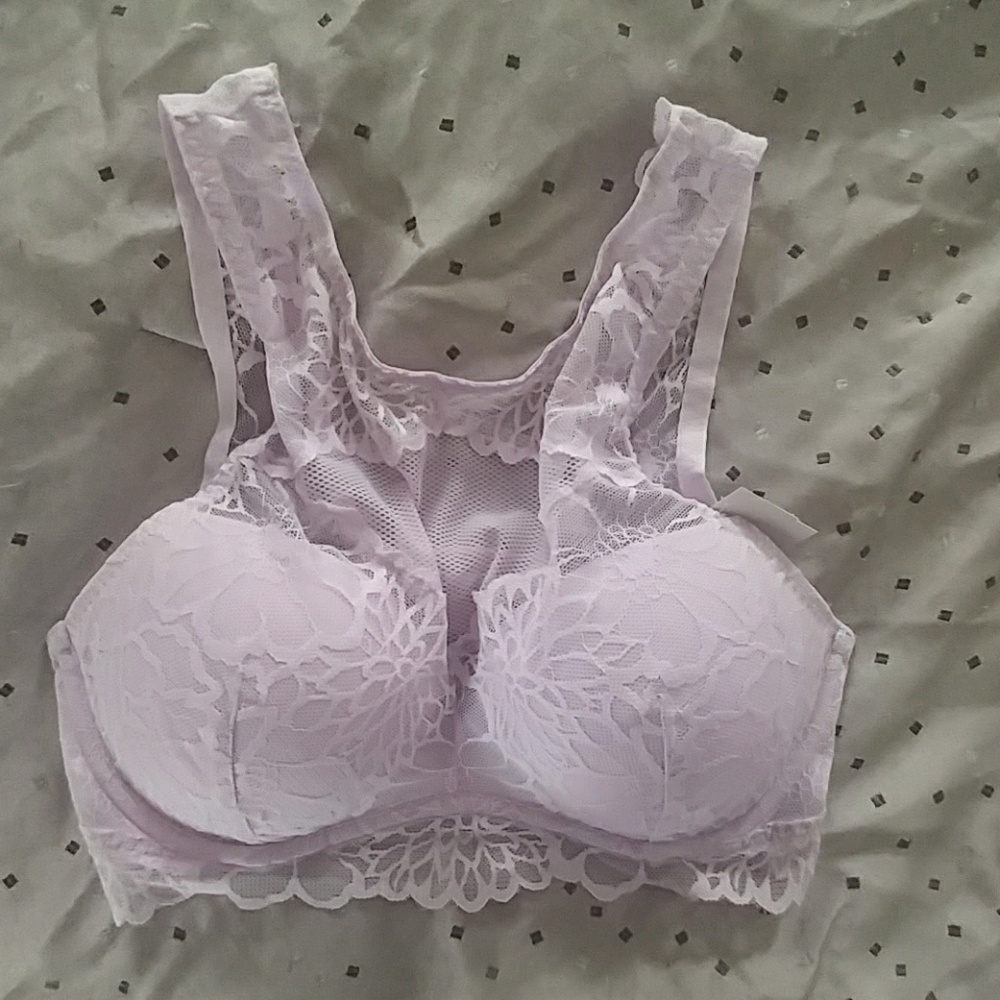 VS Pink high neck Bralette in lilac - Picture 2 of 4
