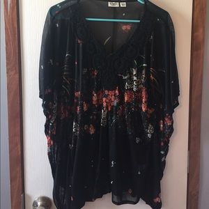 Cato Sheet Floral Blouse