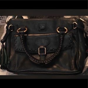 New black leather Dooney and Bourke purse