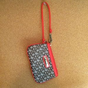 DKNY Taupe Wristlet NWT