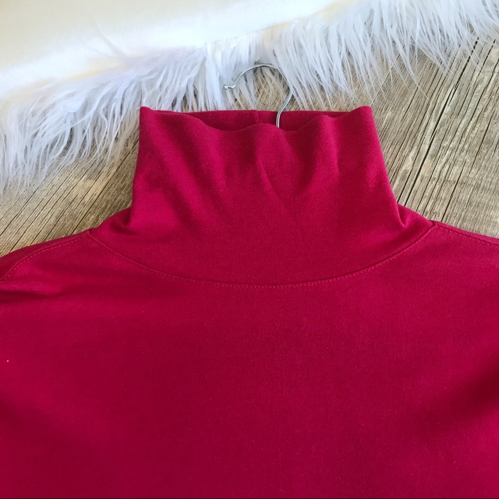 NWT Coldwater Creek Pink Princess Seam Turtleneck