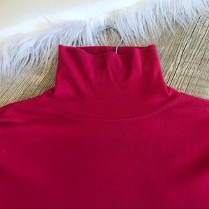 NWT Coldwater Creek Pink Princess Seam Turtleneck