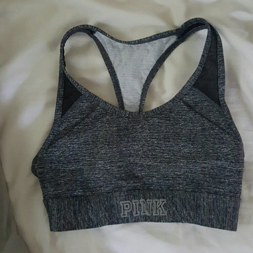 PINK sports bra, with some mesh XS