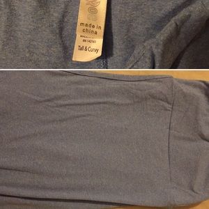 Lularoe Heathered Blue TC leggings
