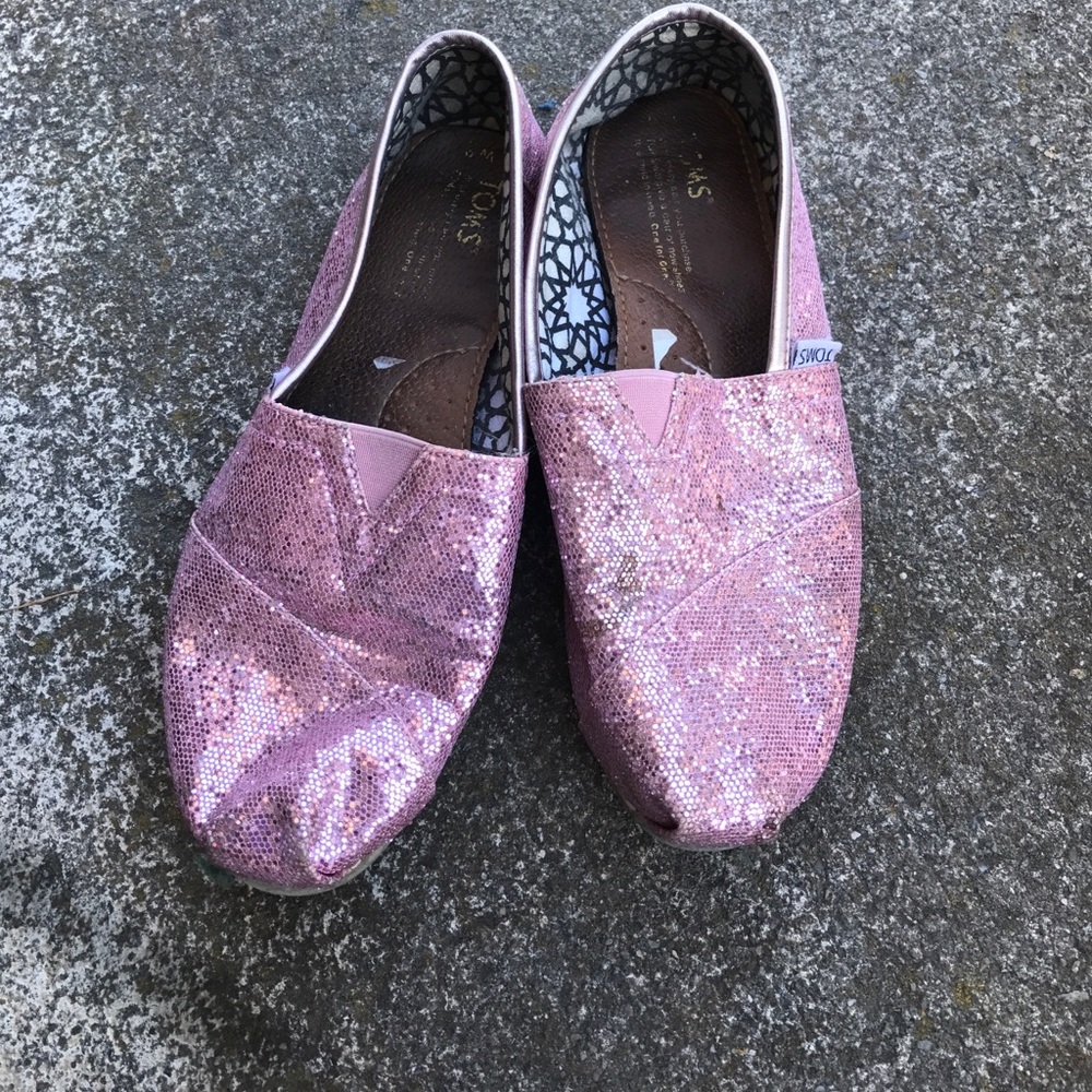 Pink Toms size 9 $13