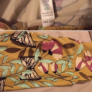 Lularoe Onesize Floral and Butterfly leggings
