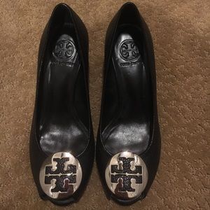 Tory Burch leather wedges