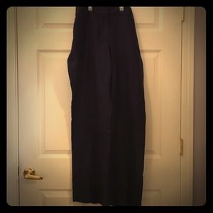 Anne Taylor the Loft deep purple linen trousers 18