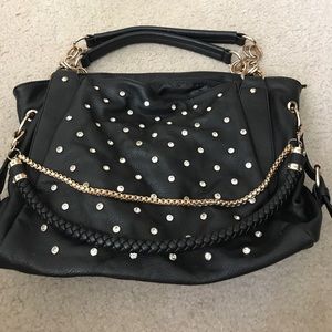 Faux leather purse with fun details
