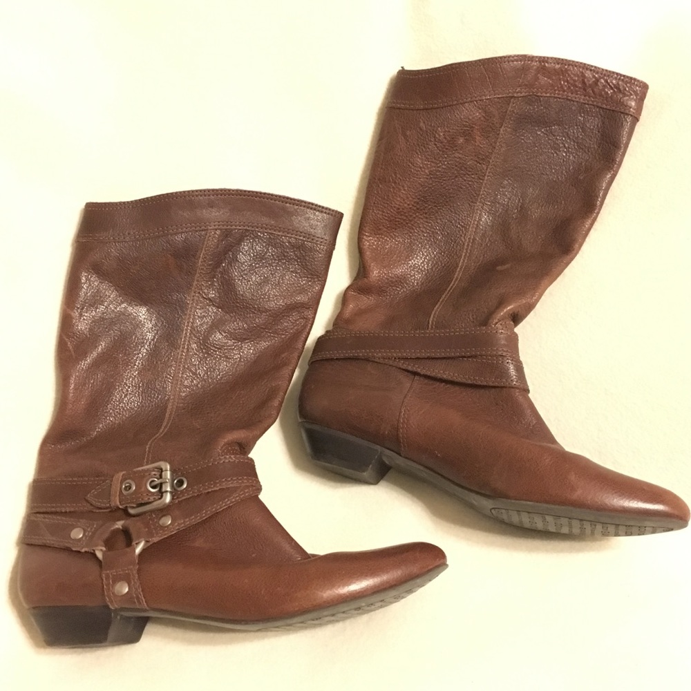 Gianni Bini Boots ~ Brown Leather ~ Sz 8.5