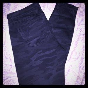 Express Stella Ankle Jeans in Black Camo