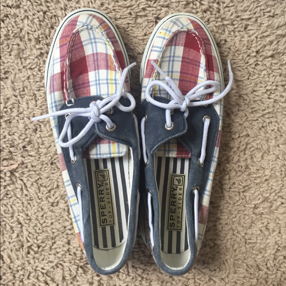Sperry Plaid Boat Shoes