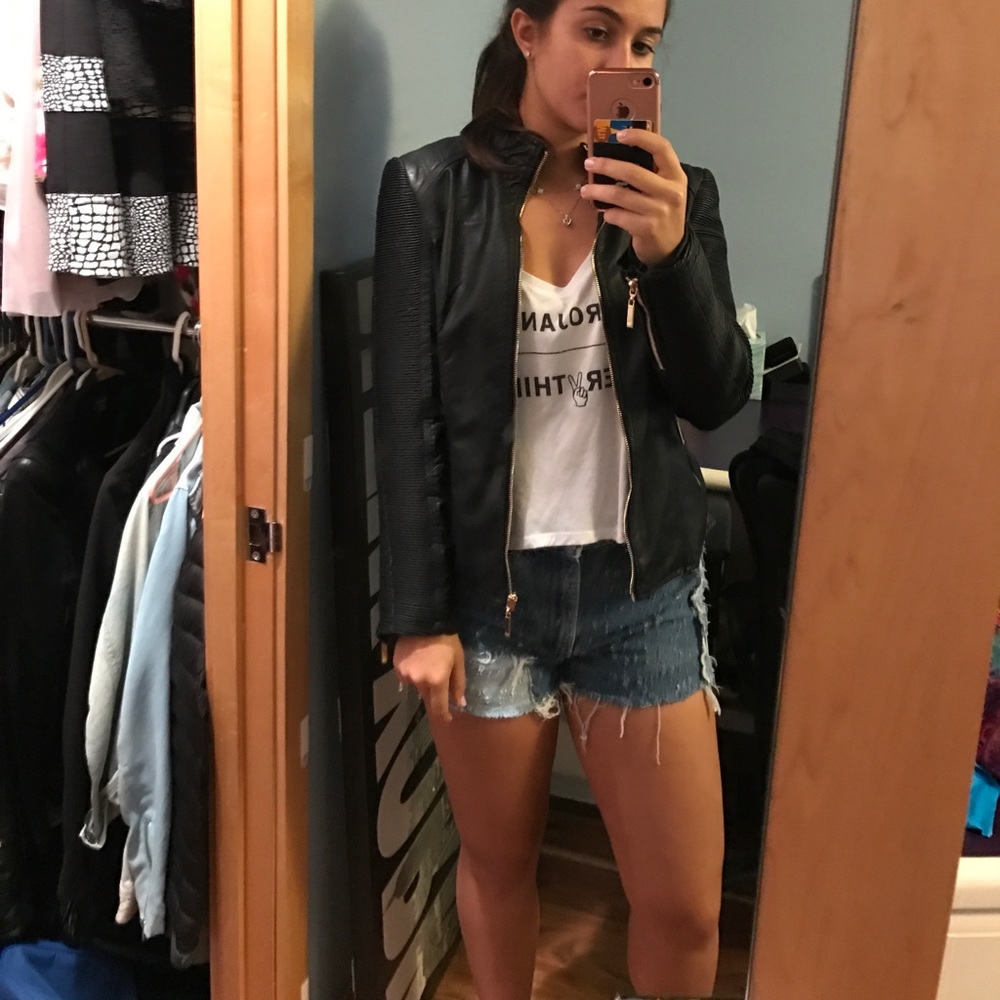 Black Pleather Jacket - image 3