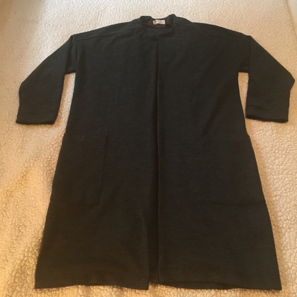 ZARA Trafaluc Long Sweater Coat SIZE M