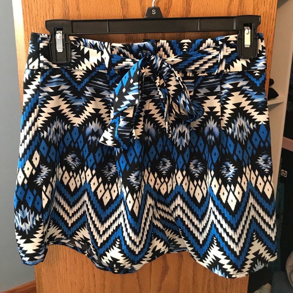 Patterned Flowy Shorts
