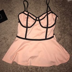 Faux corset top