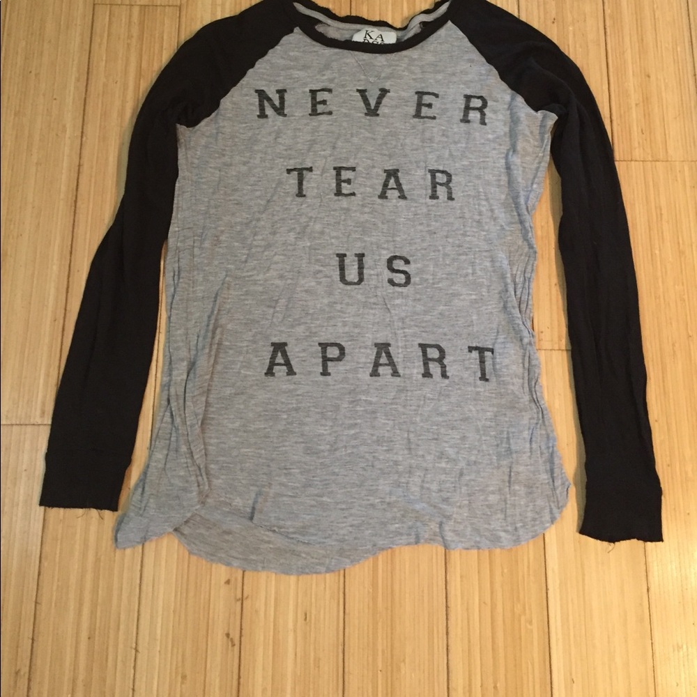 Zoe Karssen Never Tear Us Apart Long Sleeve Tee