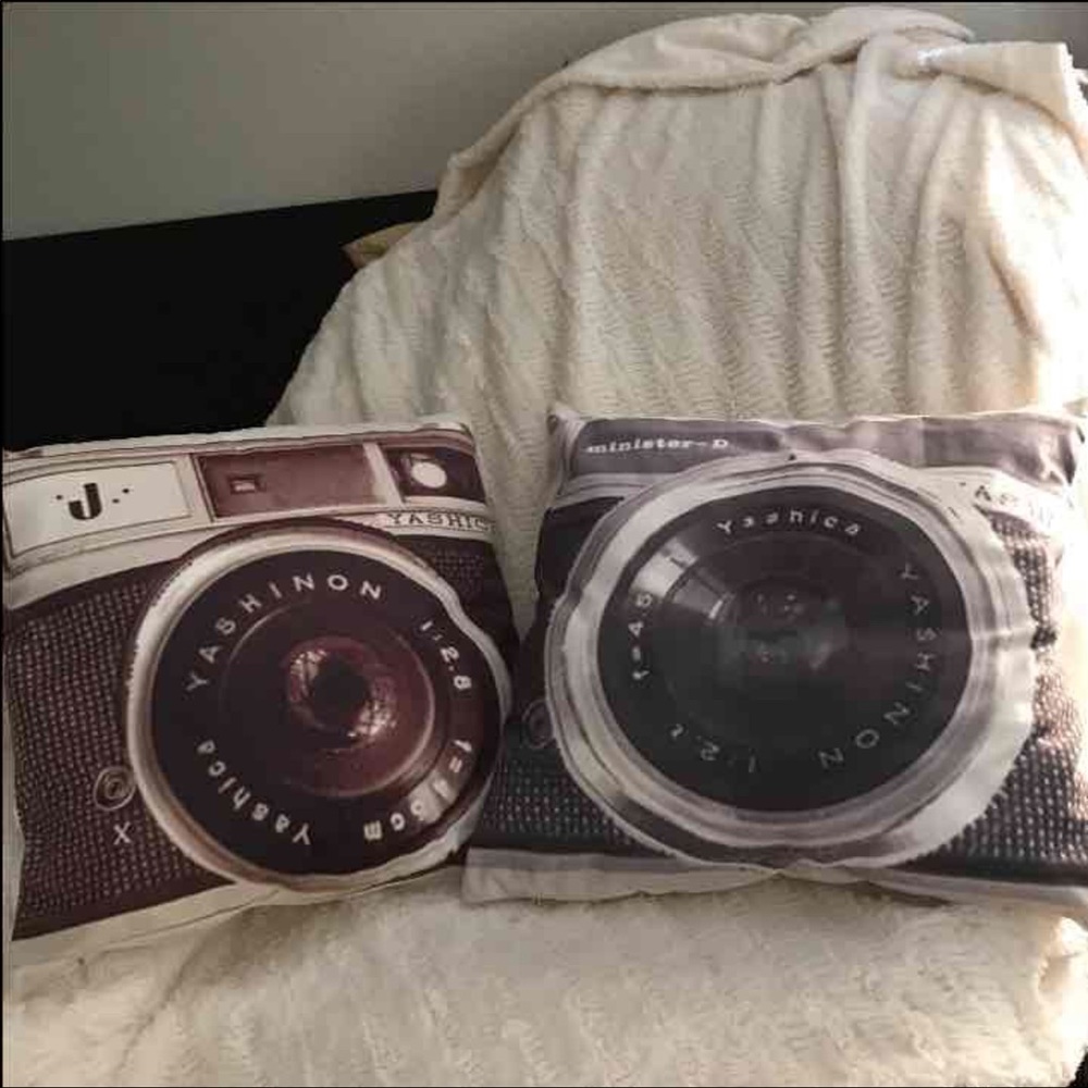 Pillows - old cameras