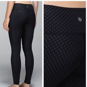 Lululemon black polka dot leggings