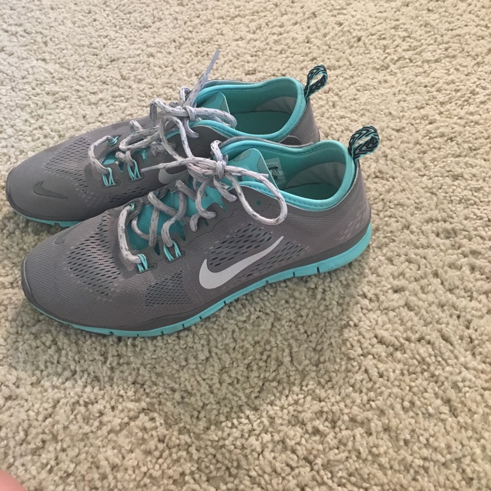Nike frees blue/gray. Worn once! Size 8.5