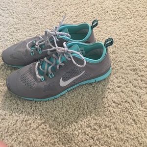 Nike frees blue/gray. Worn once! Size 8.5