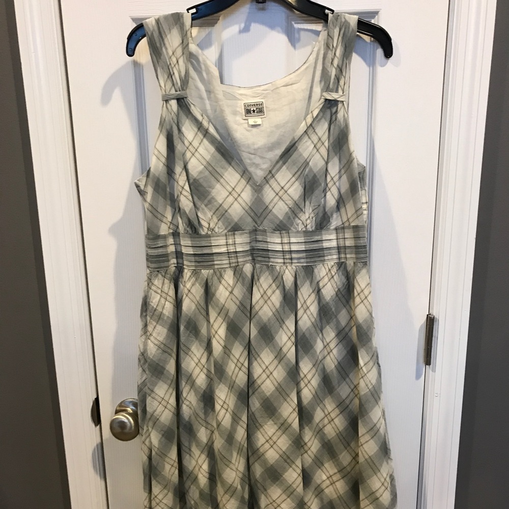 Converse Plaid Dress, Size L, NWOT