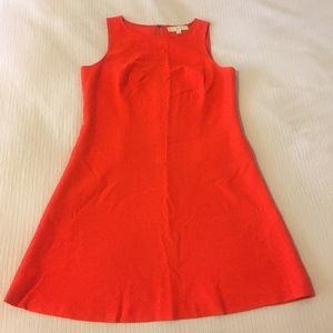 Ann Taylor orange sleeveless dress