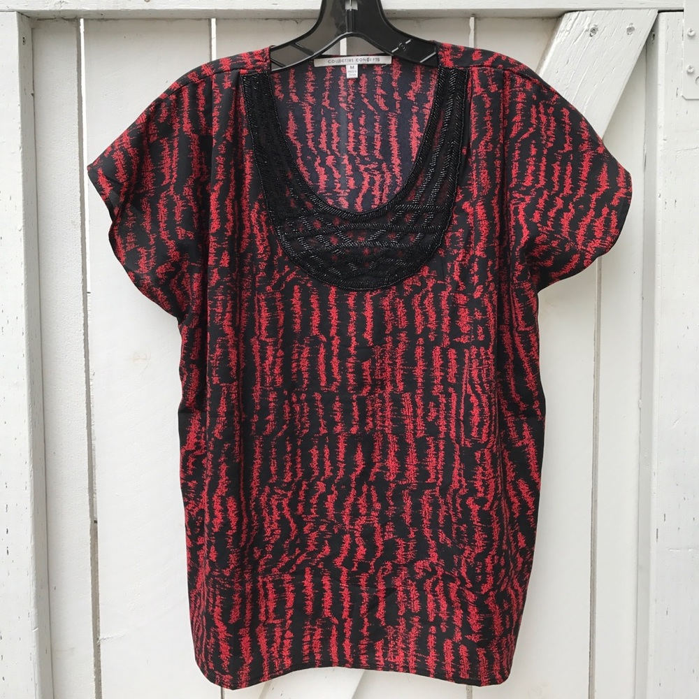 Beautiful Flowy Top with Beading