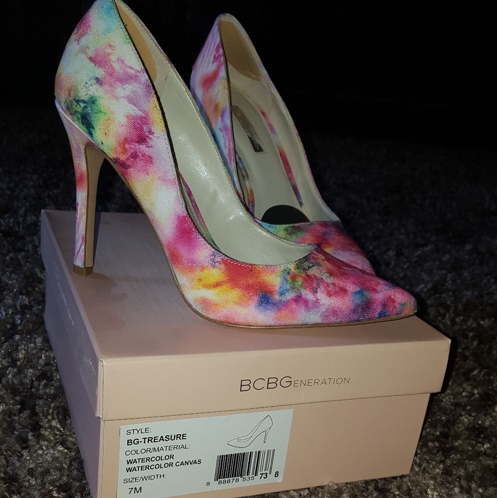 BCBG Watercolor Heels