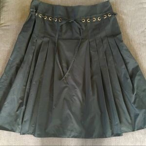 Cynthia Steffe Navy Blue Pleated Skirt