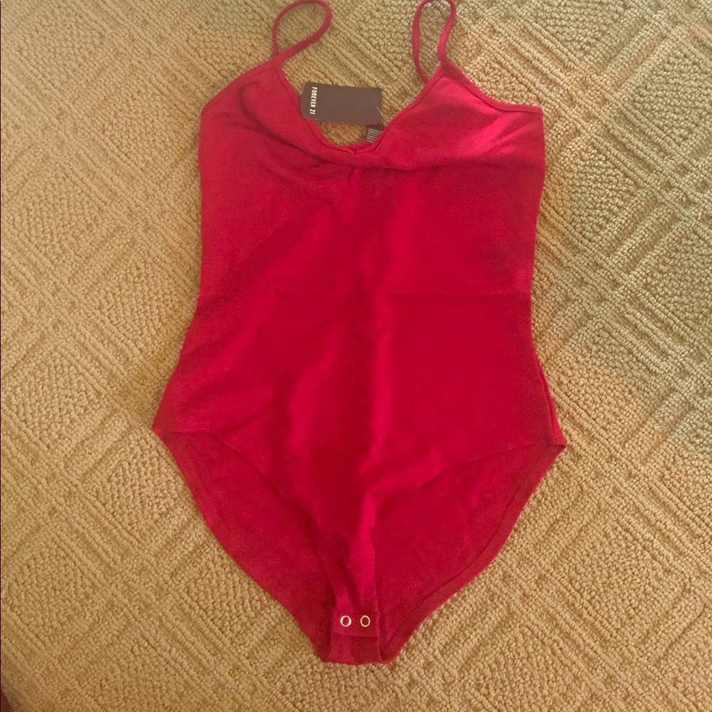 NWT Forever 21 Red Bodysuit Cami