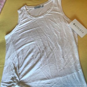 NWT Athleta white knotted tank