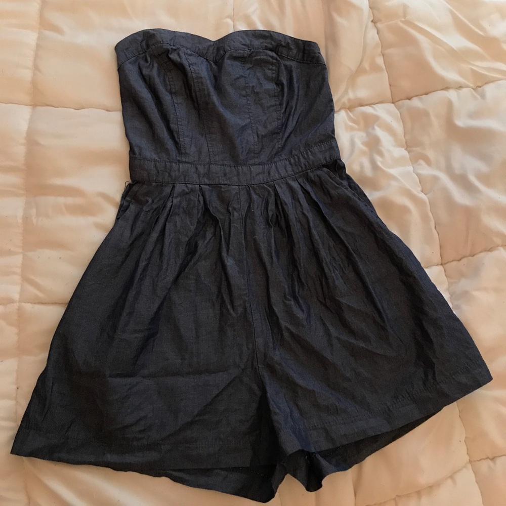 Cute romper with zip up back