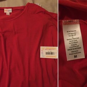 Lularoe Cherry Red Silky feel Irma