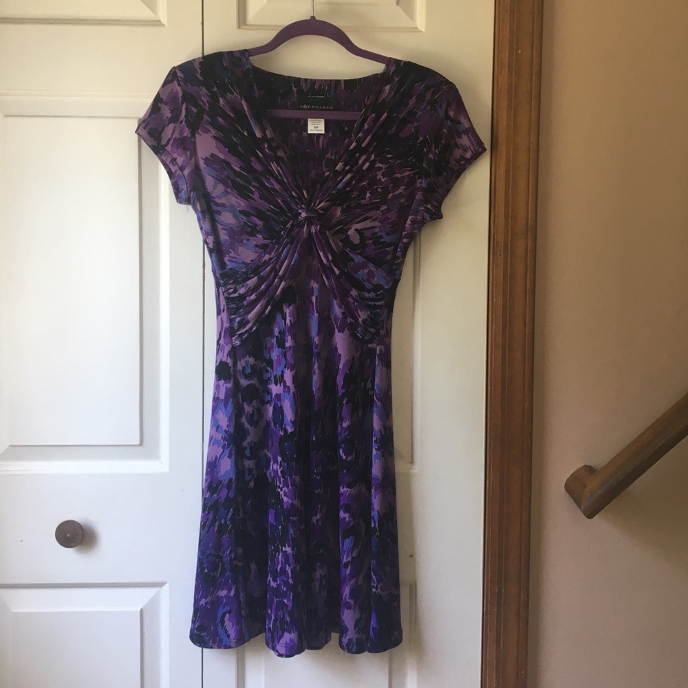 Purple knotted dress