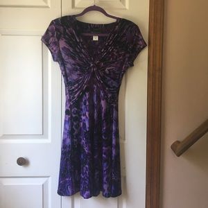 Purple knotted dress